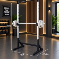 Squad Stand Rack Multifunction Adjustable Height Home Gym Fitness Bench Press And Pull Up Stand Rack
