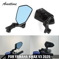 ตัวสะท้อนแสงป้องกันอาการวิงเวียนศีรษะสำหรับยามาฮ่า NMAX 155 2020-2025กระจกมองหลังดัดแปลงรถจักรยานยนต