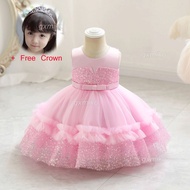 Princess Dress for Baby Girl Sequin Decoration Fluffy Evening Gown Clothes for Kid Girls 1 2 3 4 5 6 Years Old Wedding Birthday Party Dress Children Girl Photograph Dresses