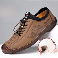Giày Lười Da Nam Mùa Hè Đế Mềm Chống Mài Mòn Cho Người Trung Niên Và Người Cao Tuổi Giày Thể Thao Th