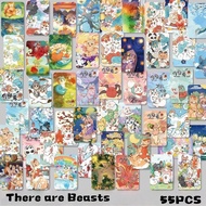 50-55pcs Manga Manhwa Yoshou Yan Holographic Lomo Cards Pixiu Tianlu Bixie Comics Taming the tiger L