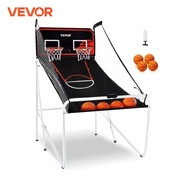 VEVOR Foldable Basketball Arcade Game 2 Player Indoor Basketball Game Home Dual Shot Sport w/ 4 Ball