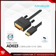 Mindpure AD023 converter HDMI to DVI 1.5m 1.5meter 1.5m 1.5 meters