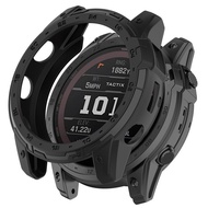 Garmin Tactix7 Enduro2 Luxury Silicone TPU Soft Hollow Out Shell Frame Bumper Watch Case For Garmin Tactix 7 Enduro 2 Anti-Fingerprints Watch Screen Protector