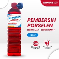 KLINBOS PEMBERSIH PORSELEN (GRATIS KUAS) 1 LITER Pembersih Noda Kerak EXTRA KUAT Lebih Kuat Untuk WC