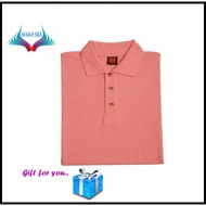 Baju Kolar HONEYCOMB Polo Tee ~ OREN SPORT ~ HC01 Peach