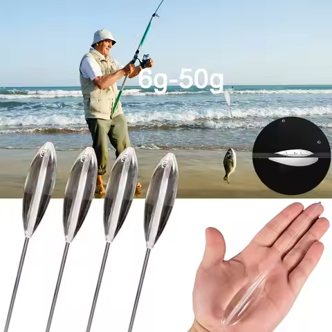 6g-50g Fishing Float Acrylic Bombard Shape Sinked Bobber For Carp Bass Fly Fishing Tackle Controller