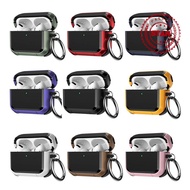Armor Protective Case For Airpods Pro 3, Hard Shell With Metal Carabiner, Wireless Charging K6a9