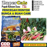 ZUPERCALS 1 KG Pupuk Kalsium Susu Pencegah Rontok Bunga dan Buah Cabe - Obat Semprot Atasi Rontok Bu