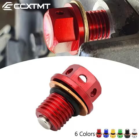 M12xP1.5 CNC Magnetic Oil Drain Plug Bolt Screw For Yamaha XT250X WR250R YZ250 YZ250X WR250X MT-25 M