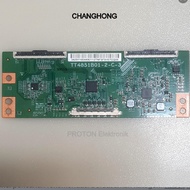 Tikon layar TV 49" TT4851B01-2-C-3 LCD panel Timing Control Board Toshiba 49L2600 Tcon CHANGHONG 50E