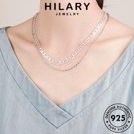 HILARY JEWELRY Pendant Leher Chain Necklace For Snout Accessories 925 Original Sterling Perempuan Punk Korean Silver Perak 純銀項鏈 Women Rantai N77