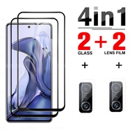 4 IN 1 Lens Film Screen Protector Tempered Glass For Xiaomi Mi 11T 11T Pro Camera Protective Film Full Cover On For Mi 11 T  Pro