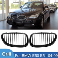 Pulleco Car Front Kidney Grille Racing Grill Single Slat Grille For BMW 5-Series E60 E61 M5 520I 535