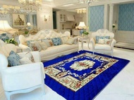 (พร้อมส่ง) พรมปูพื้นห้อง ขนกำมะหยี่ ขนาด6ฟุต 180ซม.*200ซDT-001รุ่นหนา(สีน้ำเงิน/สีม่วง/สีแดง)