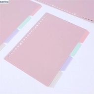 SERINA Binder Index Page Stationery 4Pcs/set Bookmark B5 A5 A4 Scrapbook Diary Notebook Separator Pa
