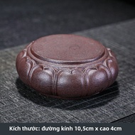 Vintage Purple Clay Lotus Base Home Decor Ceramic Tea Tableware Creative Home Decoration Accessories