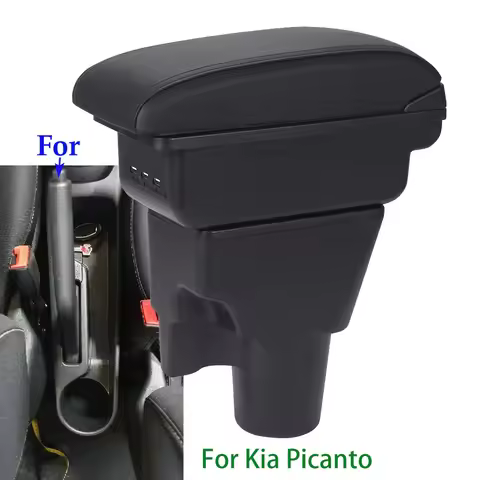 For Kia Picanto Armrest Box For Kia Picanto 3X-Line Car Armrest interior details Retrofit parts Car 