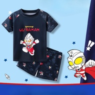 Classic Ultraman Children's Swimsuit Boys Split Swimsuit Big Kids Quick-Drying Breathable Short-Slee