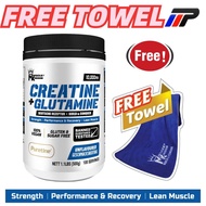 Muscle Kingdom Creatine Monohydrate + Glutamine 500 g (100 serving) halal creatine, halal glutamine