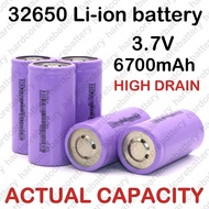 ORIGINAL 32650 6700mAh 3.7v Lithium Li-Ion Rechargeable Battery 35A High Drain 18650 21700 DIY Elect