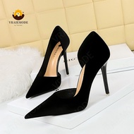 Fashion High-Heeled Shoes Side hollow Woman Pumps Suede Party Women Shoes Stiletto High Heels