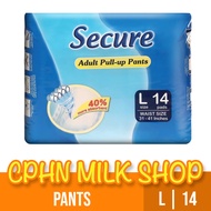 Secure Adult Diaper Pull-up Pants Large 14's - PANTS ADULT DIAPER