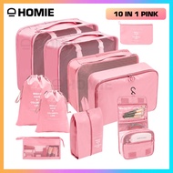 7/8/9/10 In 1 Set Travel Organizer Bag Luggage Packing Cubes Travel Toiletries Bag Clothes Storage O