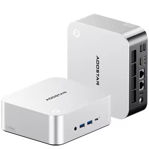 AOOSTAR Mini PC AMD Ryzen 7 pro 8845HS Windows 11 DDR5 Support 4 Displays WIFI6 Desktop Office Gamin