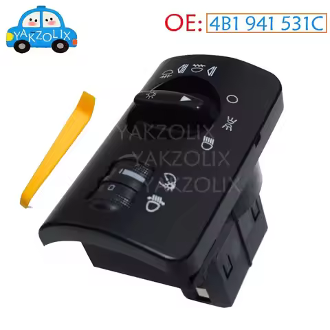 4B1941531C Headlight Fog Light Switch 4B1 941 531C For Audi A6 C5 1997-2005 Headlamp Control Knob Pa