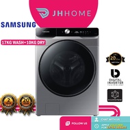 Samsung 17KG/10KG Inverter Front Load Washer Dryer WD17T6300GP Smart AI | 17KG Front Load Washer WF1