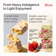Fiboo Protein Bar High Protein 6.3g Fiber 3.2g Meal Replacement Diet Snack Double Layer 0 Sugar <100