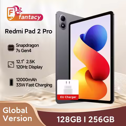 Xiaomi Redmi Pad 2 Pro Global Version Snapdragon 7s Gen 4 12.1" 2.5K Crystal clear Display 33W Fast