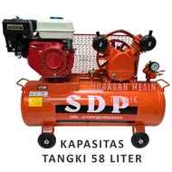 Mesin Kompresor Angin Bensin SDP by Shark 1/2HP + Mesin Penggerak GX160