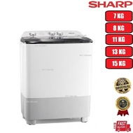 Sharp Washing Machine|Semi Auto Washer|Mesin Basuh 7KG 8KG 11KG 13KG 15KG