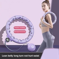 Yimeidongrz ห่วงถ่วงน้ำหนักได้พอดีและสนุกกับห่วงอินฟินิตี้ถ่วงน้ำหนัก24นอตที่ถอดออกได้และอุปกรณ์นวดออกกำลังกายหน้าท้องแบบ2-In-1สำหรับการลดน้ำหนักของผู้หญิง