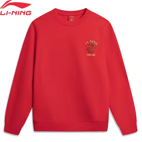 Li-Ning Men's Sports Style Sweatshirt LN SOIL RELEASE 46%Cotton 42%Polyester 12%Viscose Regular LiNi