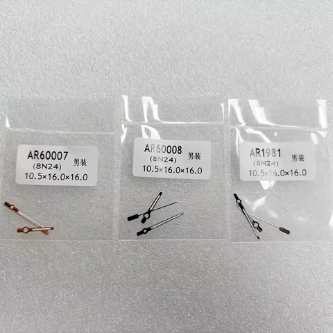 Watch Accessories Hour Minute Second Hands Suitable for 8N24 Movement Watch Hands Pointer AR-60007 A