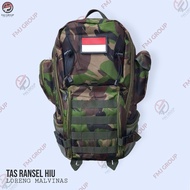 Tas Ransel Hiu Army / Tas Punggung Hiu / Ransel Backpack Hiu / Tas Gunung Tactical Loreng Malvinas