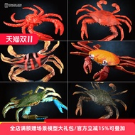 T Tongde Crab Model Sea Animal Toys Children Simulation Undersea Creature Shuttle Crab Flower Crab G