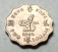1992年幣膽-香港1992年2元硬幣一枚（品相實物如圖）