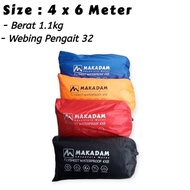 Flysheet makanda cam waterof 1.5x2m 2x2m 3x 3x4m 4x6m