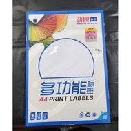 SG 🇸🇬 Blank Plain Dot Round Circular Sticker 30/40/50mm Diameters , Printing Copier, Inject, Laser Printer