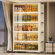 [in stock] Multi-layer storage cabinet with doors, foldable storage cabinet, baby wardrobe, househol