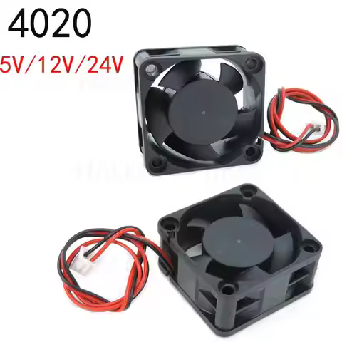 2PIN Dc 40mm Cooling 3D Printer Fan 40x40x20mm Cooler 5V 12V 24V 4020 4cm Computer Case oil Cooling