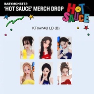 ZJT 6PCS/Set BABYMONSTER LOMO Card Mini Album HOT SAUCE AHYEON Postcards Collection KPOP Stars Perip
