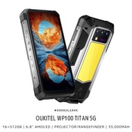 全新 New | Oukitel WP100 Titan 5G 三防手機 | 12/16+512Gb | 投影儀 | 露營燈 | 反向充電 | 33,000mAh | 66W
