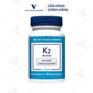 Viên uống bổ sung vitamin D3 và K The Vitamin Shoppe K2 hỗ trợ xương khớp 60/90 viên