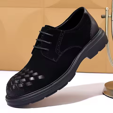 New Arrival Men Formal Leather Shoes British Style Oxfords Shoes Comfortable Wedding Groom Shoes Bri