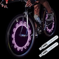 DAWAY A08 Bicycle Wheel Lights - LED Bike Tire Valve Stem Light, 2 Pack, Waterproof Cool Bright Moun